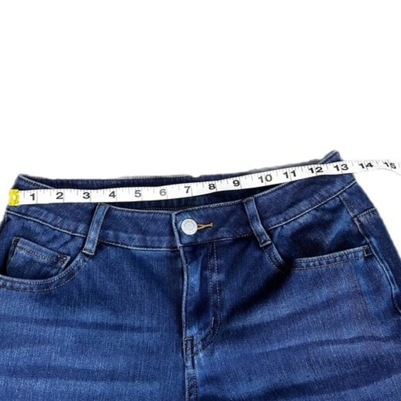 HALARA Flex Low Rise Flare Casual Jeans w/Pockets Estate Blue Denim XS Petite - Picture 9 of 12